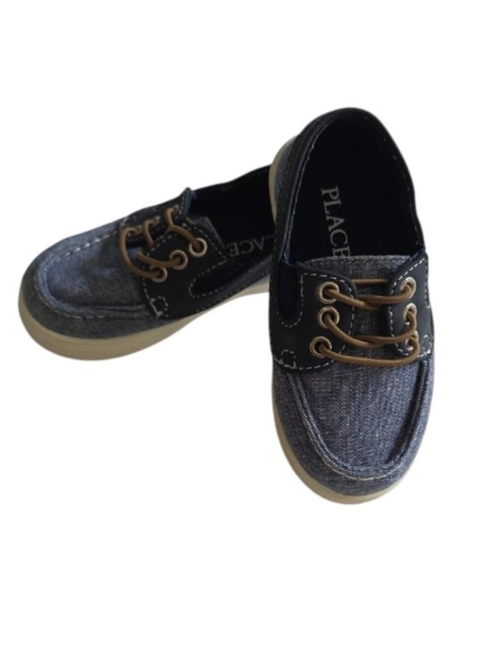 Place Denim Boat Preppy Coastal Style Shoes size toddler 6